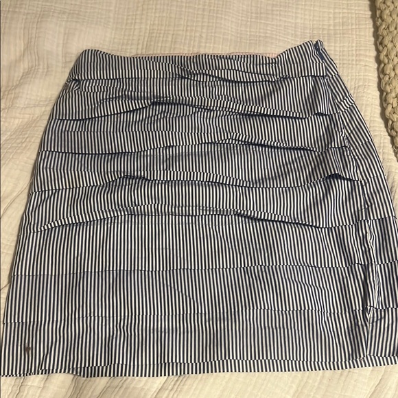 Vineyard Vines Blue and White pleated Pencil Skirt - Picture 1 of 3
